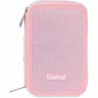 Astuccio 3 zip colourbook glitter