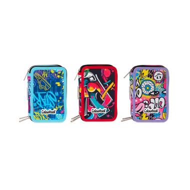 Astuccio 3 zip urban colourbook completo
