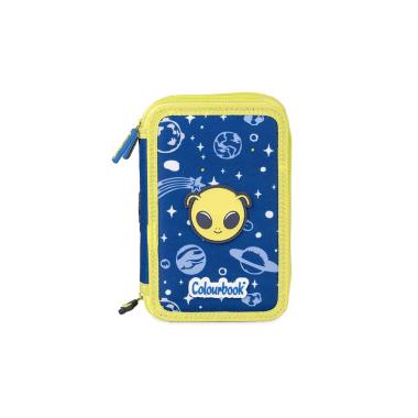 Astuccio 3 zip alieno colourbook con accessori completi