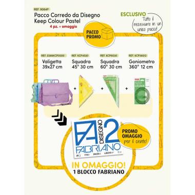 Corredo da disegno - valigeta ed accessori keep colour pastel + omaggio