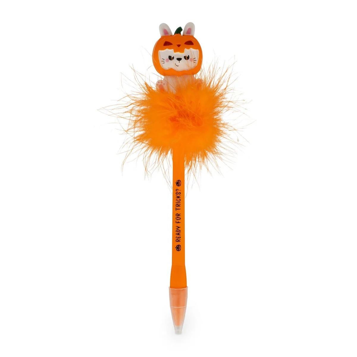 Penna a sfera luminosa - pumpkin bunny - writing is magic
