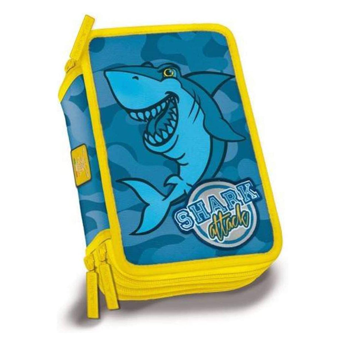 Pigna - astuccio 3 zip squalo