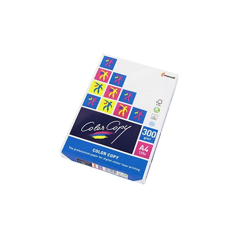 Mondi color copy - formato a4 - 300 gr/mq -  risma  da 125 fogli - carta per stampa a colori digitale -