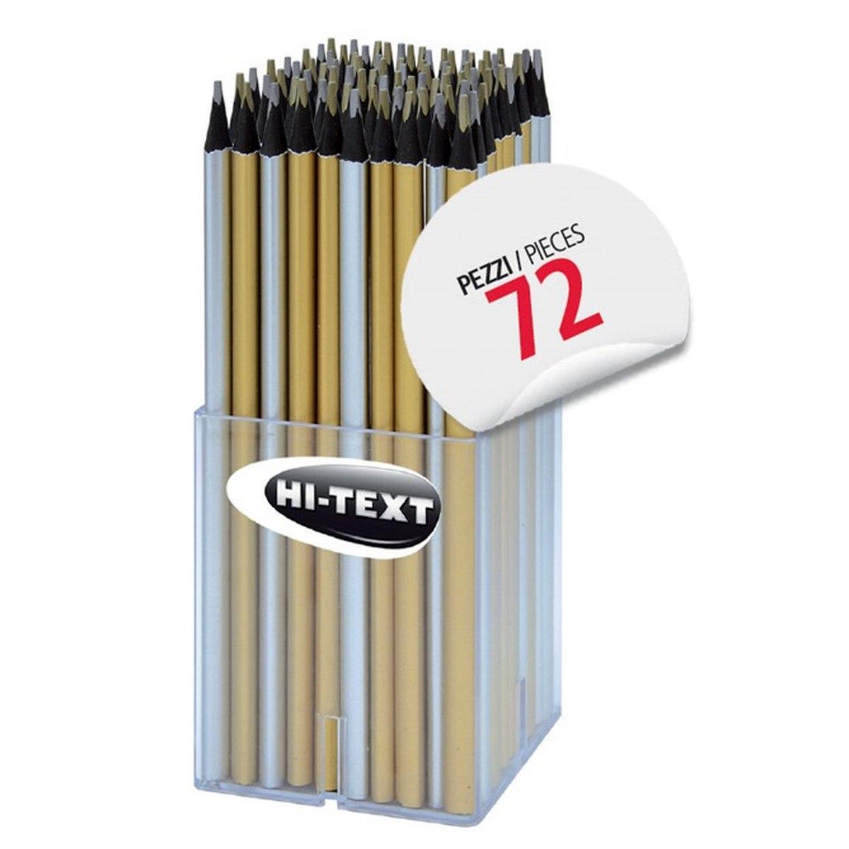 Hi-text 067 noir metal - matita legno con mina metal