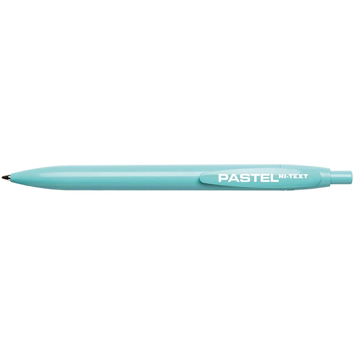 Hi-text matic pastel 906 - penna a scatto - tratto 1 mm - inchiostro blu