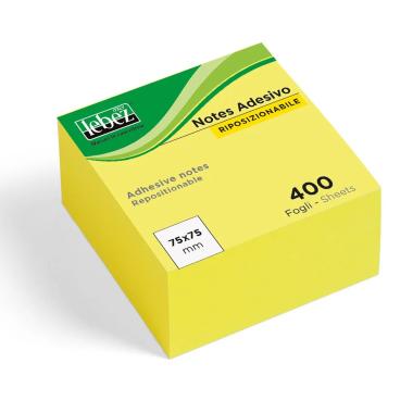 Lebez - memo stick adesivi  - 400 fg - 75 x 75 mm