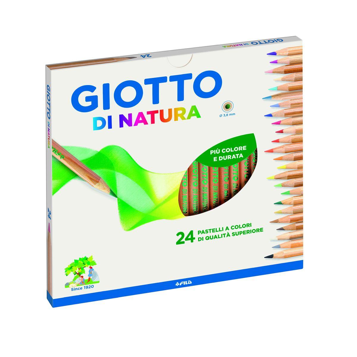 Pastelli giotto di natura - Ø 3,8 mm - 24 pz
