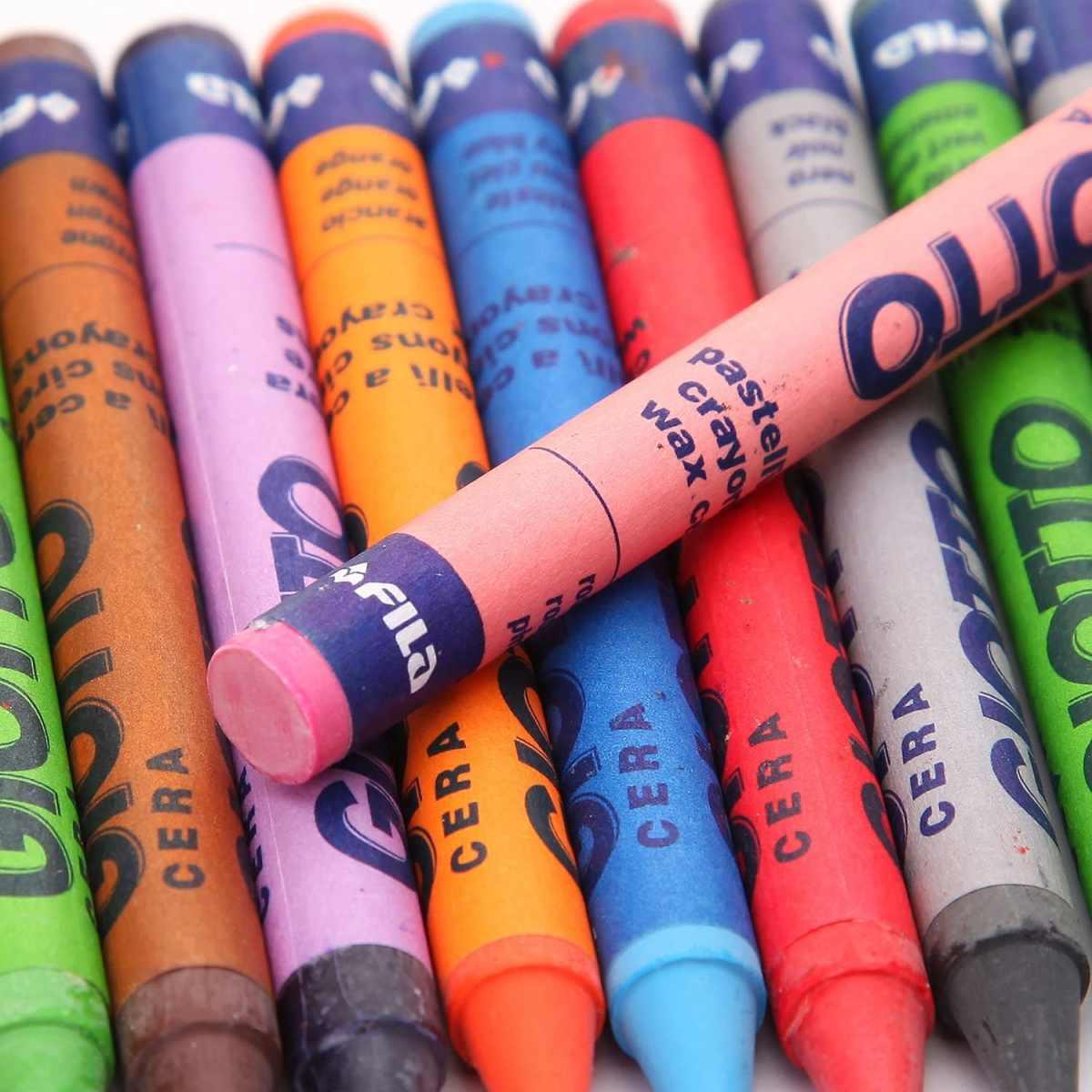 Pastelli a cera giotto cera - Ø 8,5 mm - l- 90 mm - 12 pz