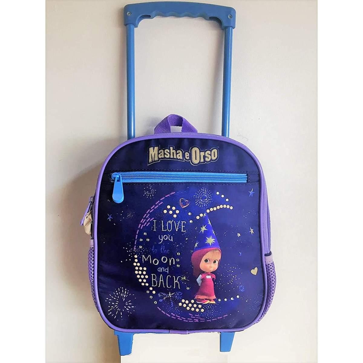 Zaino trolley asilo masha e orso