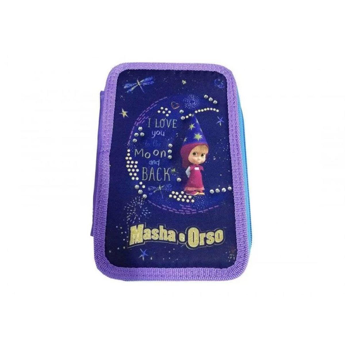 Astuccio organizzato masha e orso 3 zip