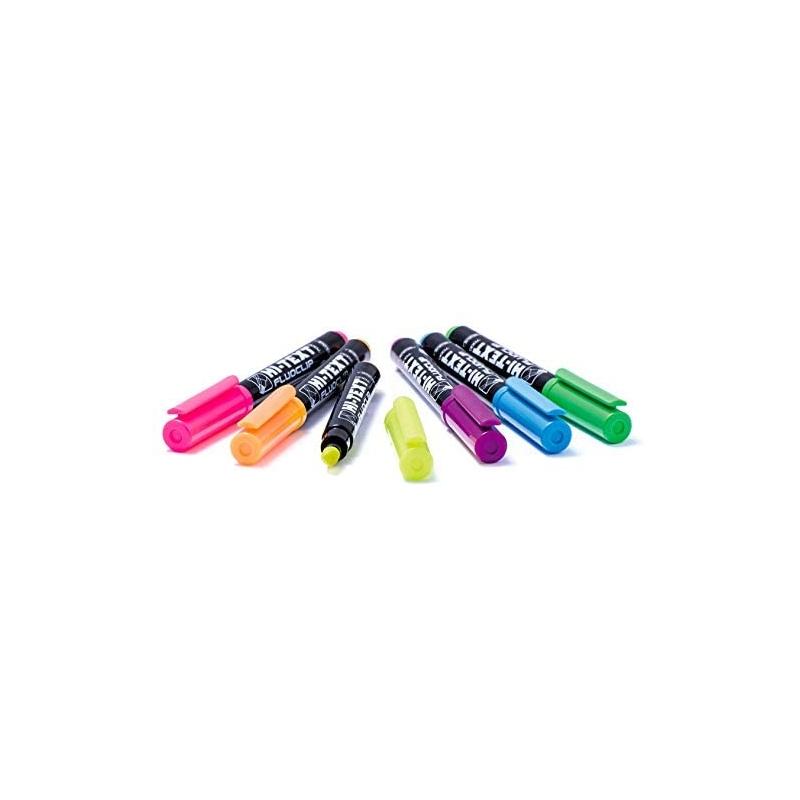 Hi-text busta 6 + 6 colori - (6 fluoclip 7000 + 6 note-it pastel 7300) -