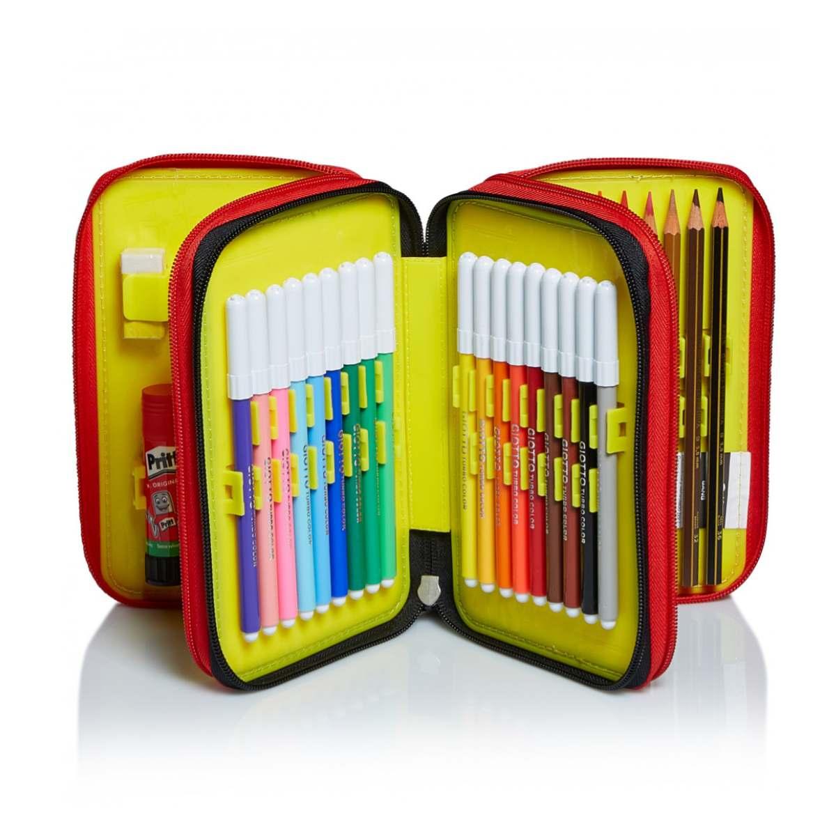 Seven - astuccio 3 zip pen pad space check