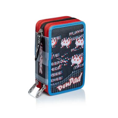 Seven - astuccio 3 zip pen pad space check