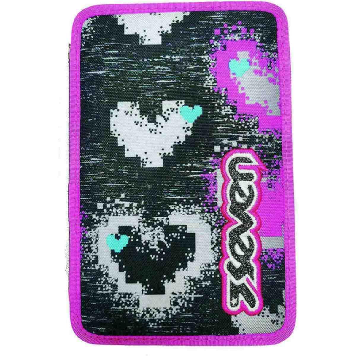 Seven  - astuccio 3 zip brightheart