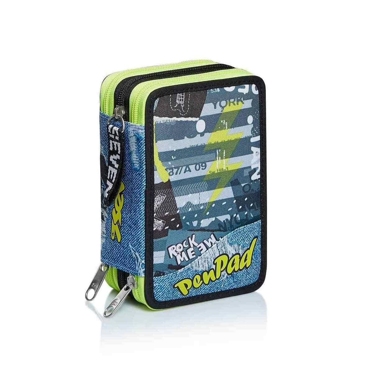 Seven - astuccio 3 zip pen pad urban rock