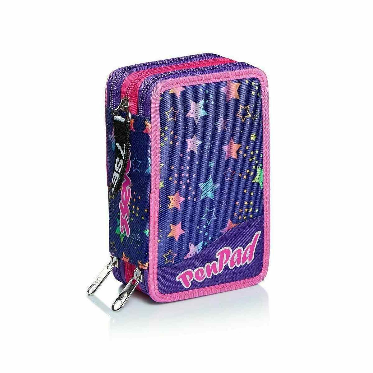 Seven - astuccio 3 zip pen pad dance party