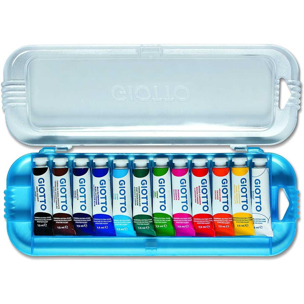 Tubo tempera giotto extra  - 7,5 ml - 12 pz