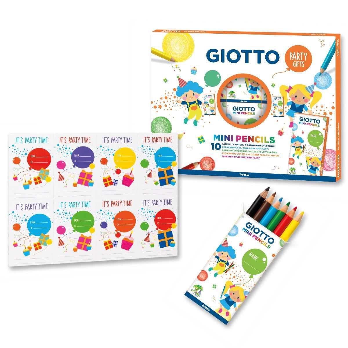 Giotto mini pencils party gifts