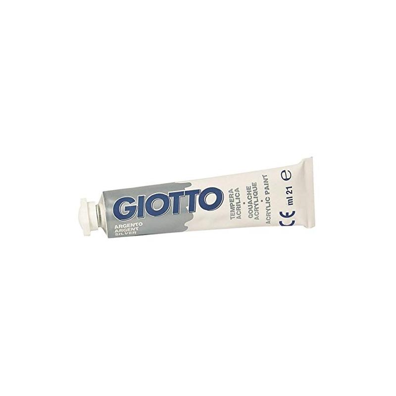 Giotto tempera acrilica tubetto 21 ml argento