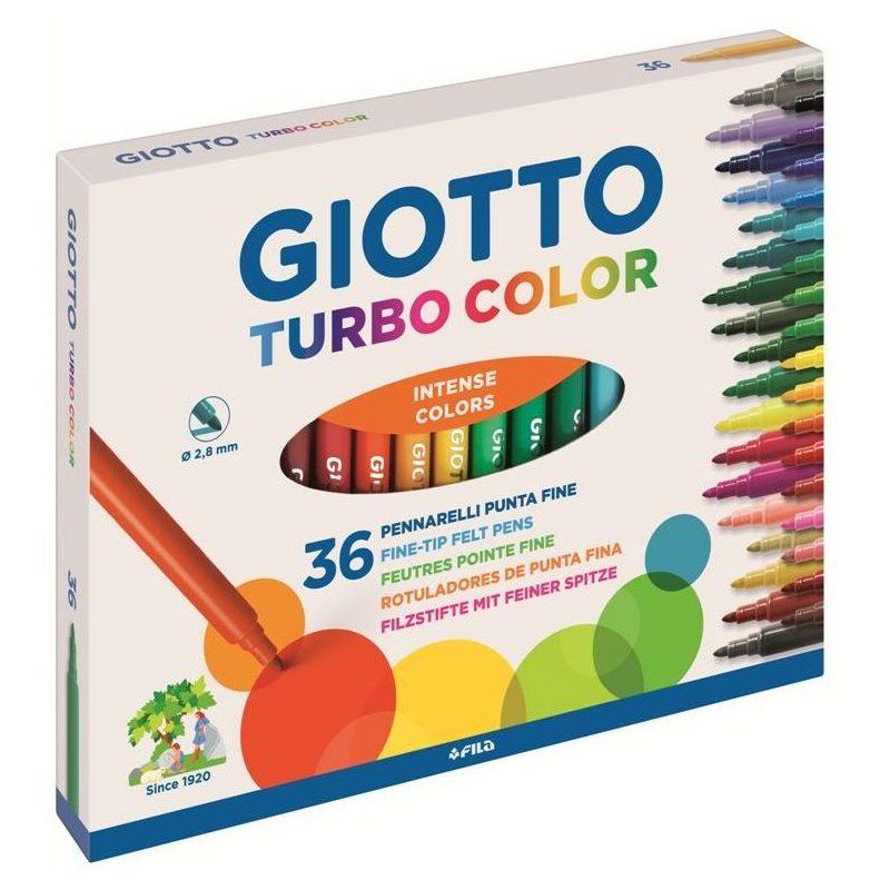 Pennarelli giotto turbo color - punta fine - Ø 2, 8 mm -  36 pz