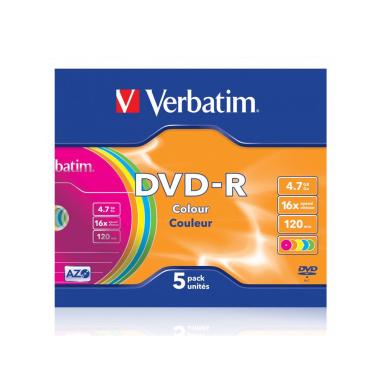 Verbatim - dvd-r 4.7gb con velocit 16x e durata 120min