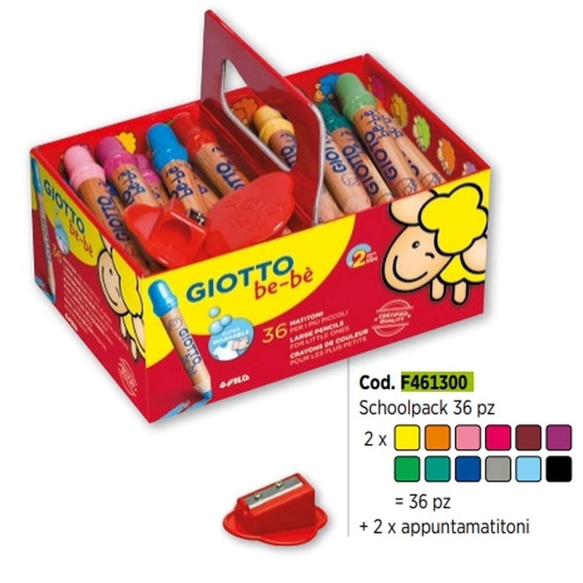 Giotto be-bÈ matitoni - schoolpack 36 pz