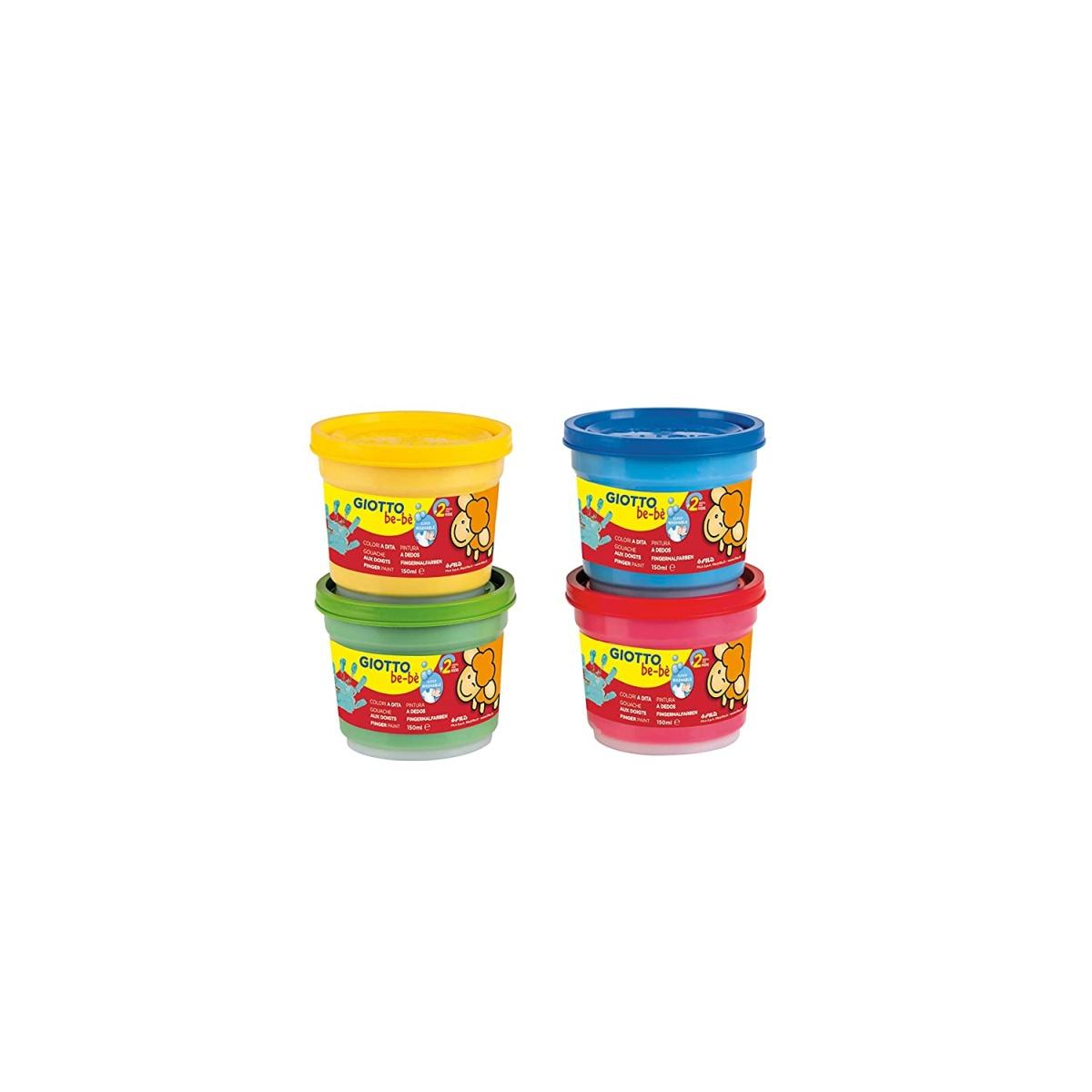 Giotto be-be' colori a dita - 4 x 150 ml