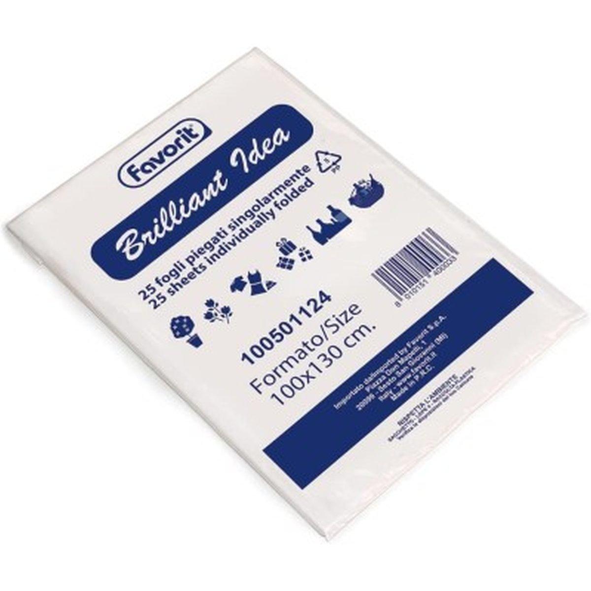 B-pack - fogli lucidi brilliant pack - 100 x 130 cm - 25 fogli