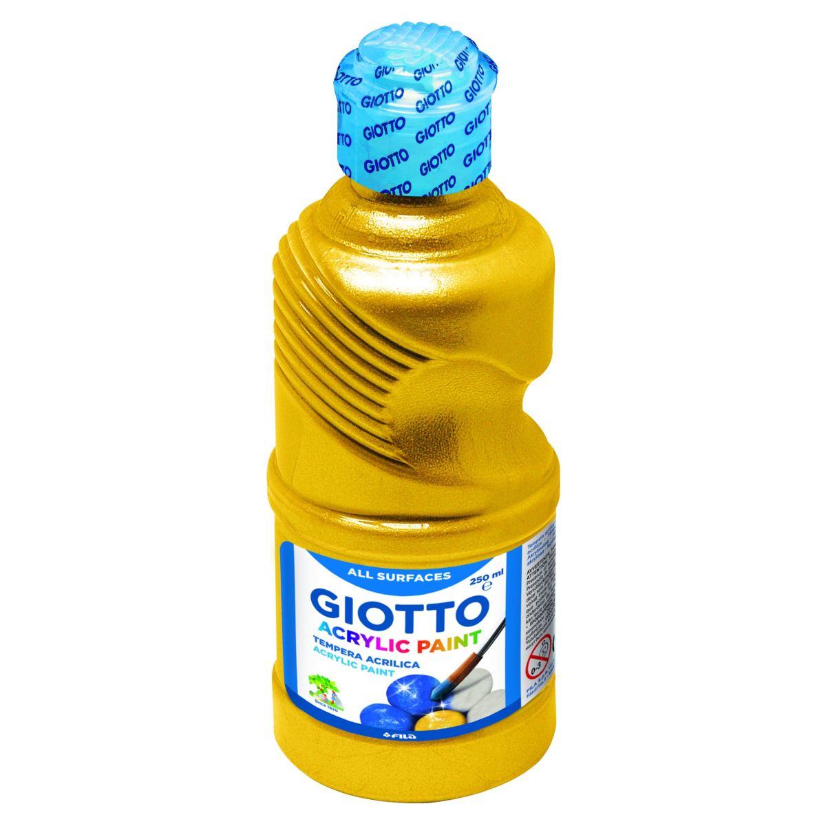 Giotto tempera acrilica - oro - flacone  250 ml