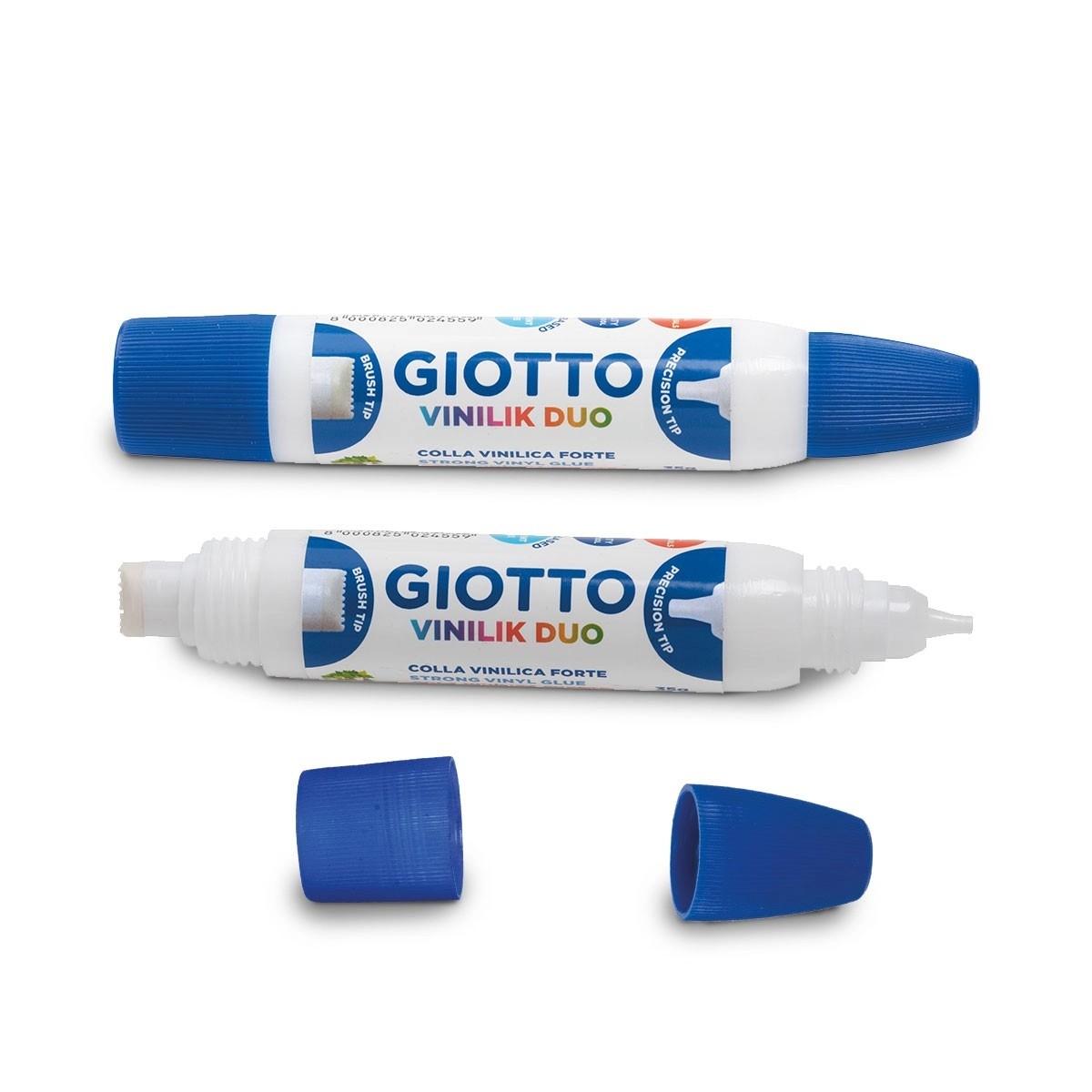 Giotto vinilik duo - colla vinilica - tubetto da 35 gr con doppia punta