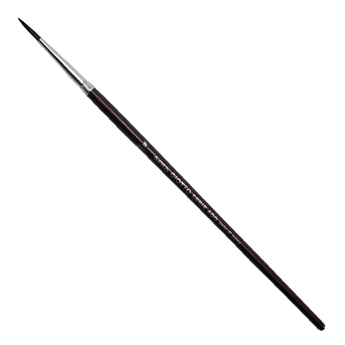 Pennelli giotto - serie 400 - n 2 - punta tonda in pelo di pony.