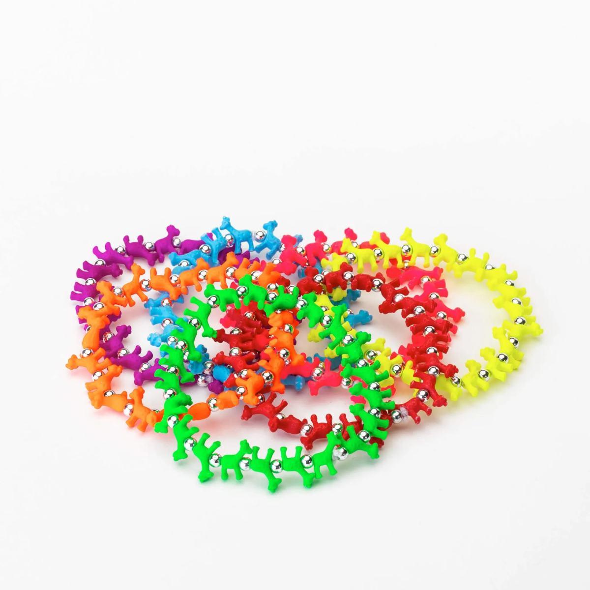 Bracciale in plastica trrtlz giraffez fluo
