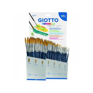 Pennello giotto serie 500 taklon - nr 6 - pennello in fibra sintetica per tutte le tecniche pittoriche