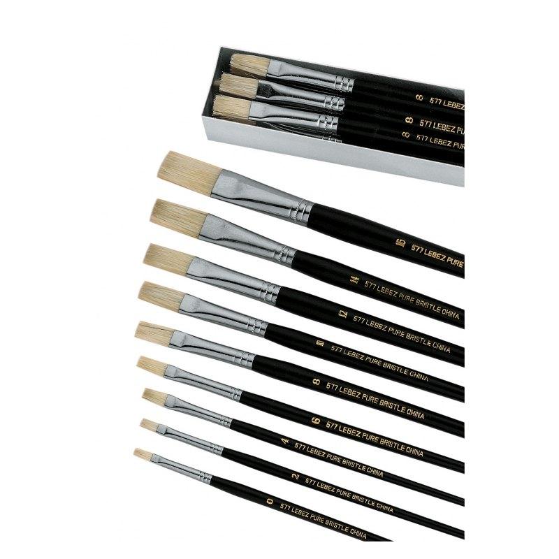 Lebez - pennello a spatola in pura setola - 6