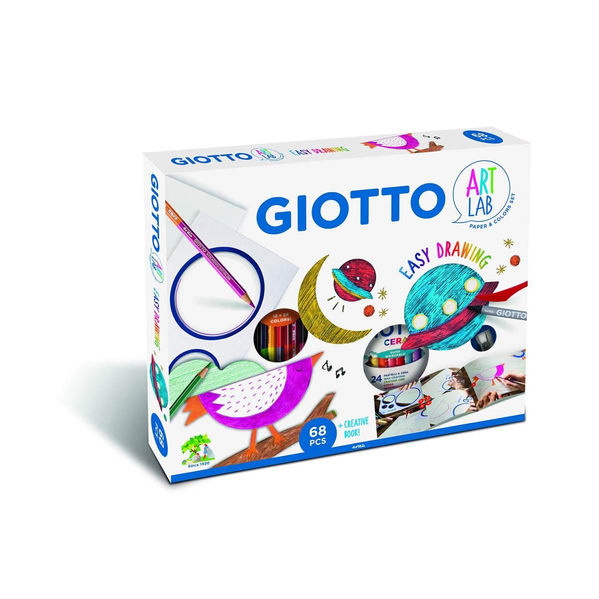 Giotto art lab - paper & colors set - giotto art lab easy drawing