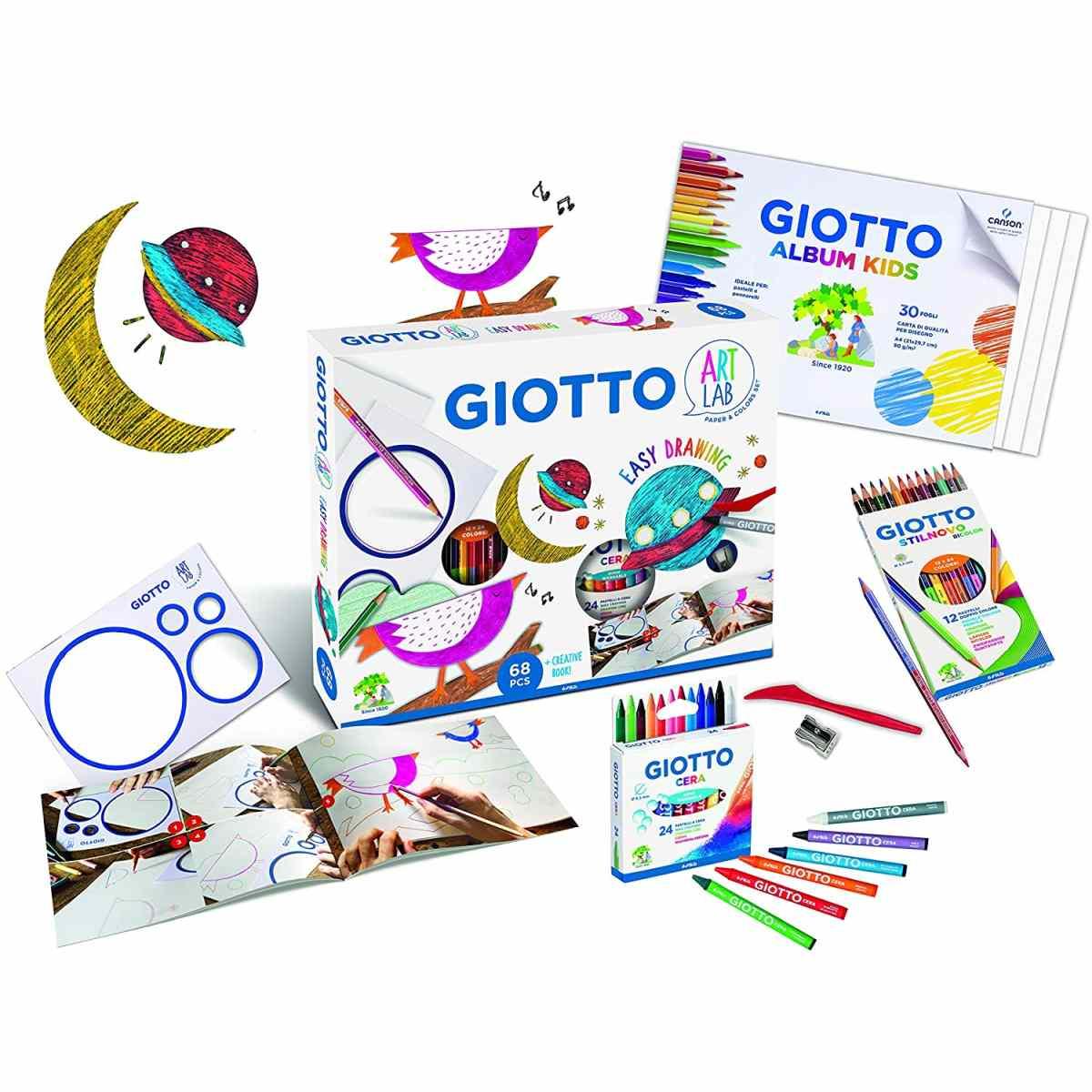 Giotto art lab - paper & colors set - giotto art lab easy drawing
