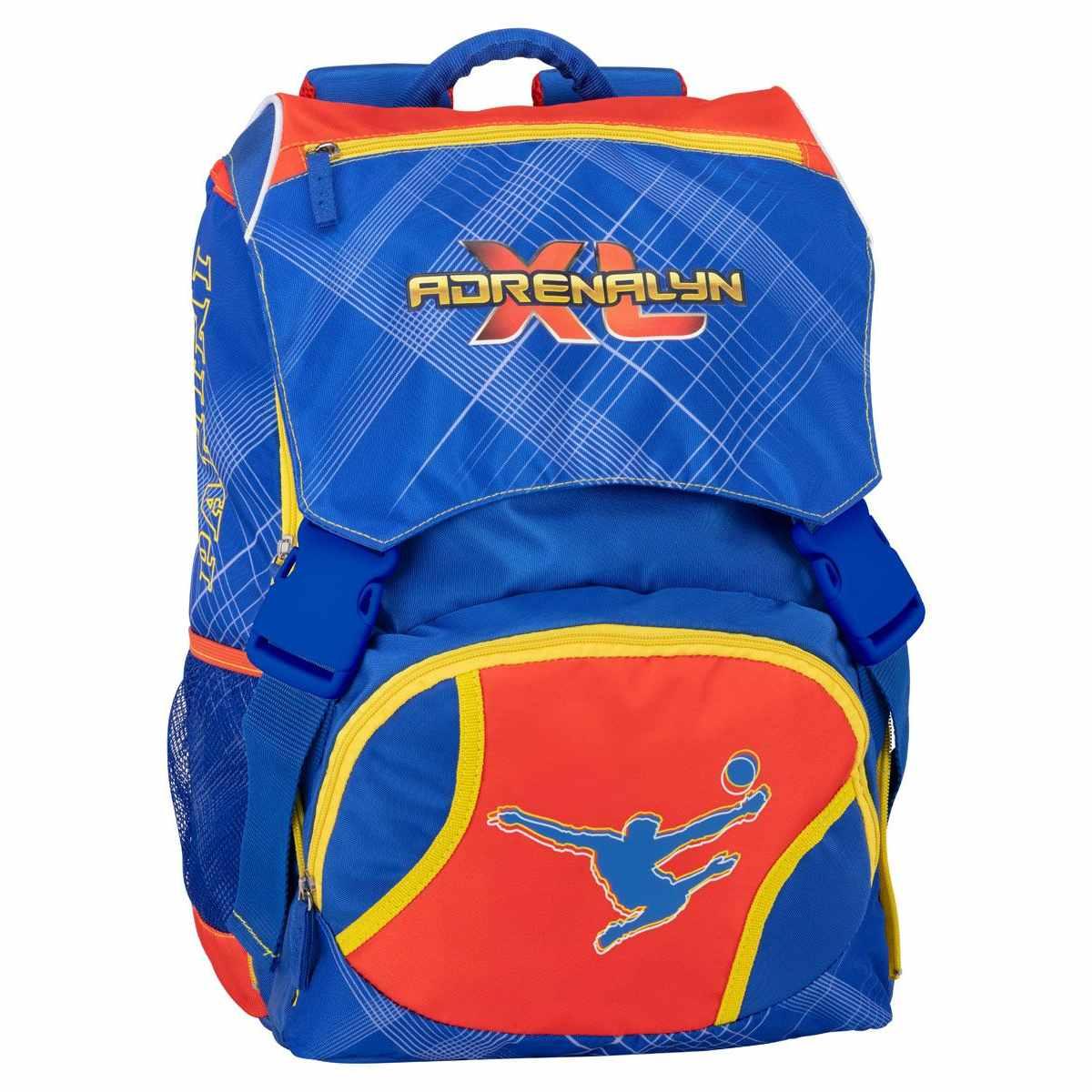 Zaino estensibile standard con gadget (borraccia) panini calciatori blu