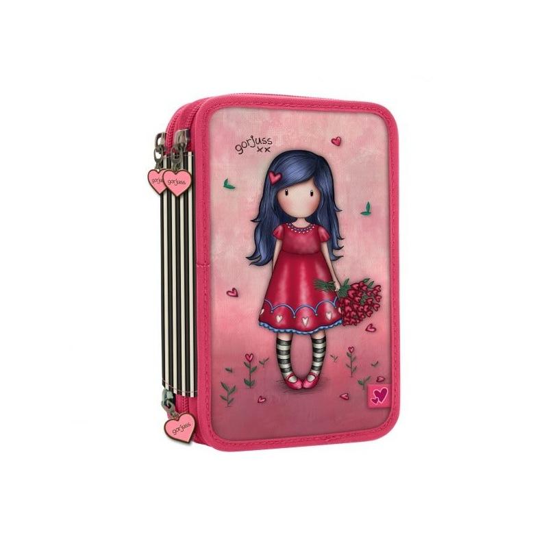 Santoro - astuccio 3 zip gorjuss love grows