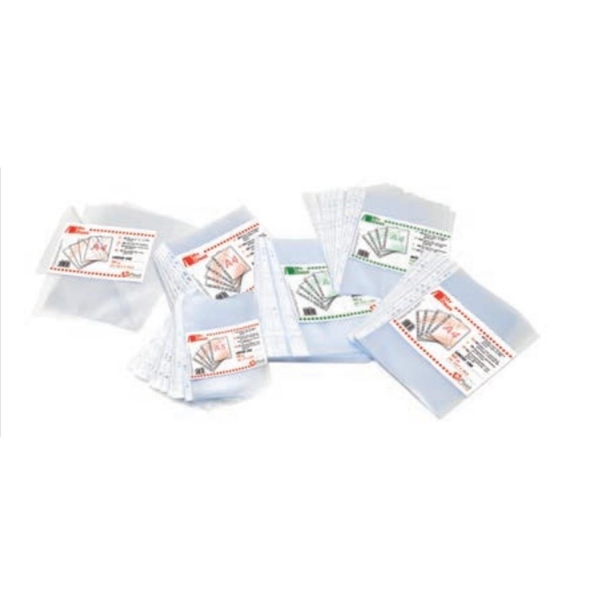 Buste trasparenti forate a5 ppl liscio 100my - 17 x 21,5 cm - 25 pz - my desk