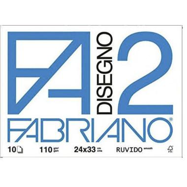 Album disegno f2 ruvido - 10 fogli - 110 gr - formato 24 x 33cm