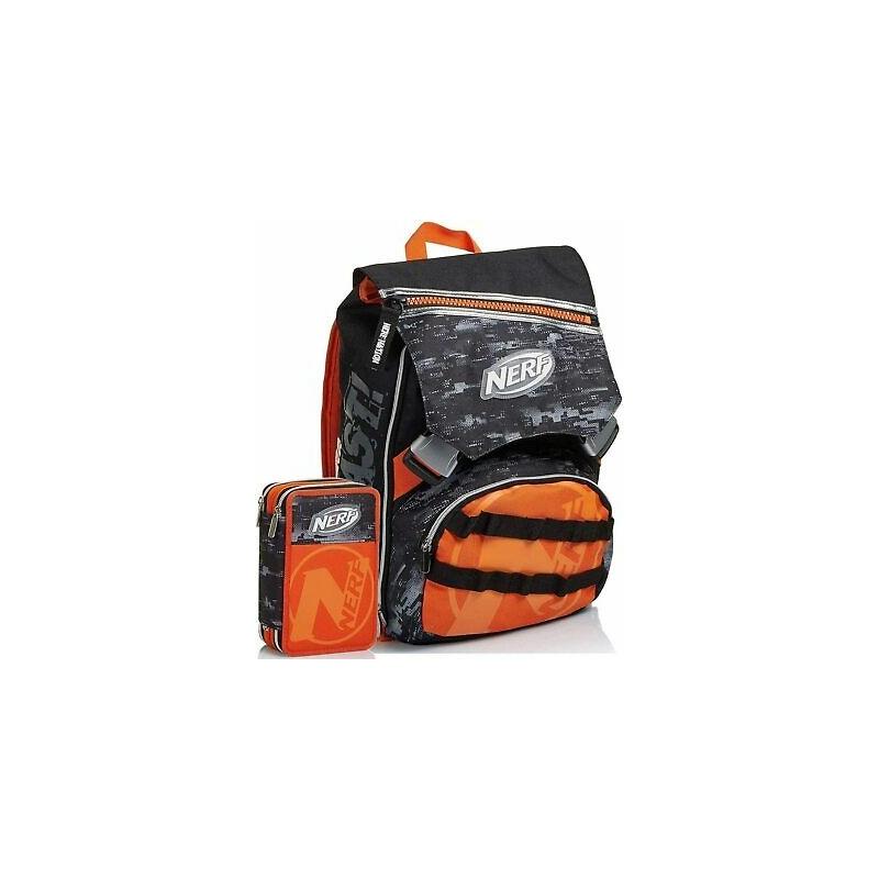 Schoolpack nerf nation - zaino estensibile + 3 zip