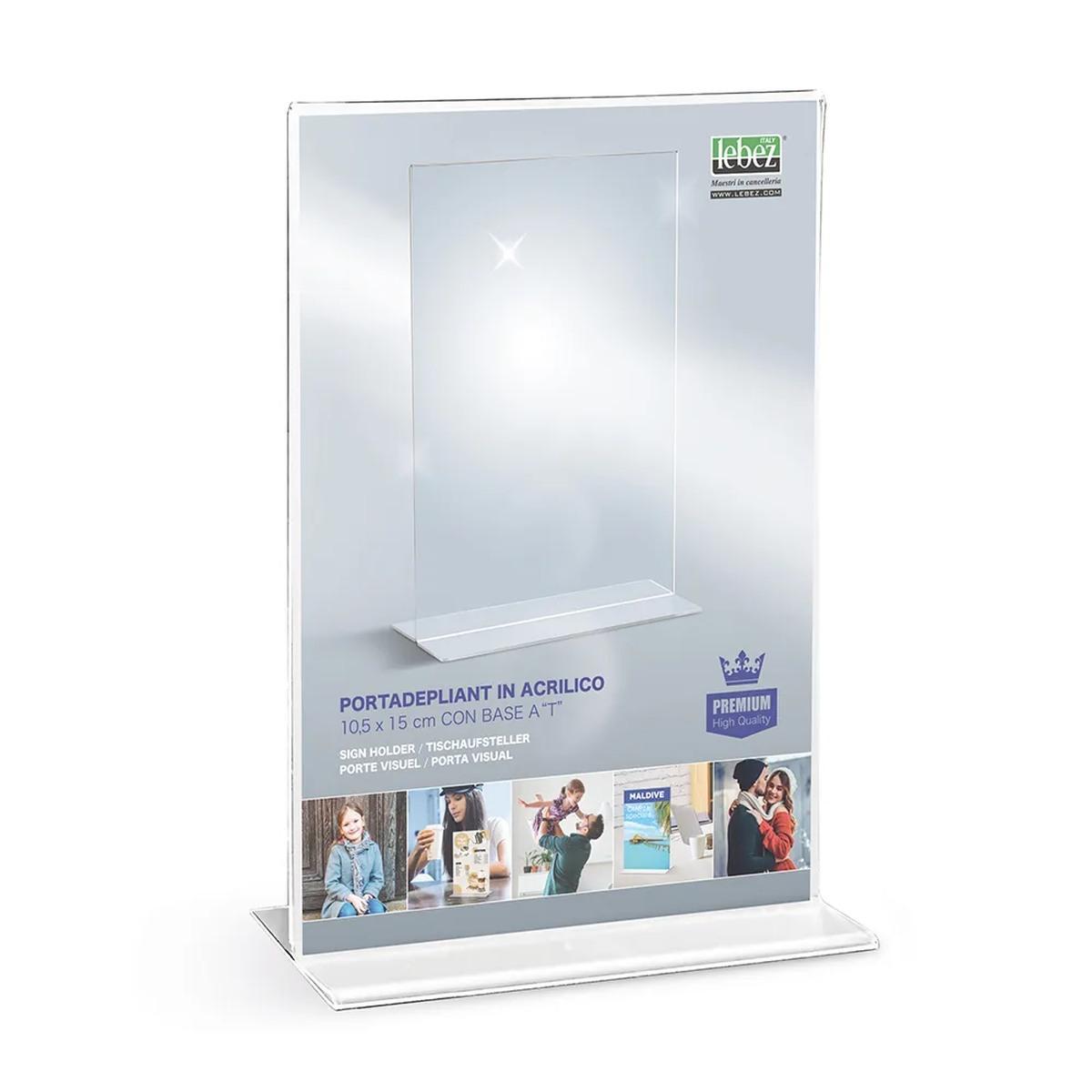 Lebez - portadepliant base a t - 10 x 15 cm