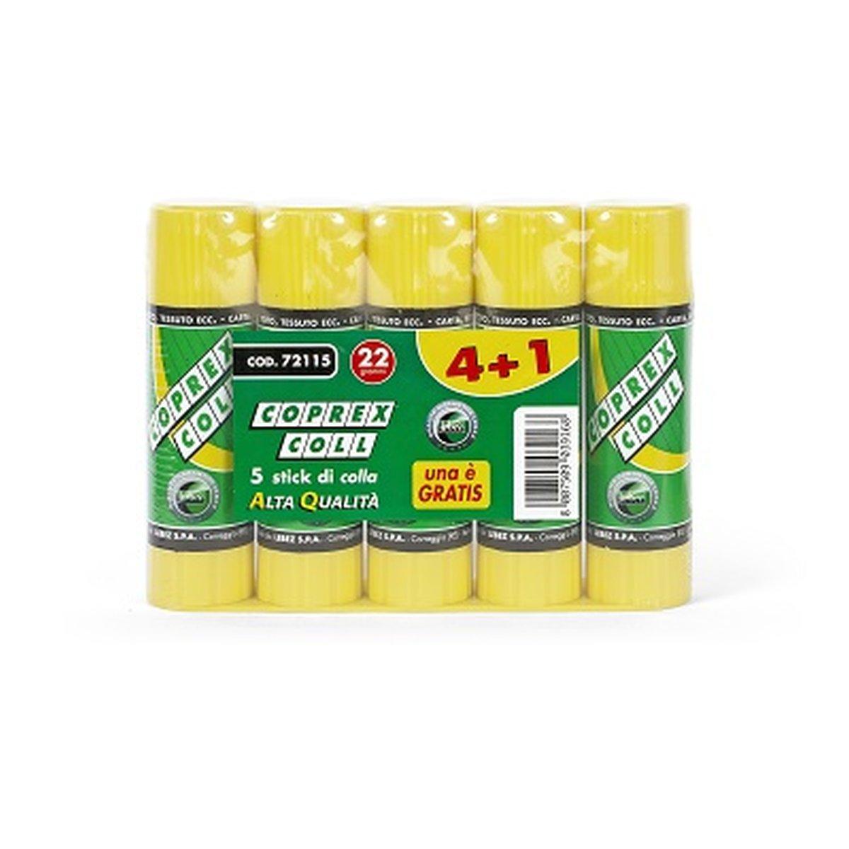 Lebez - coprex colla stick 22 gr - kit 4 + 1 pz