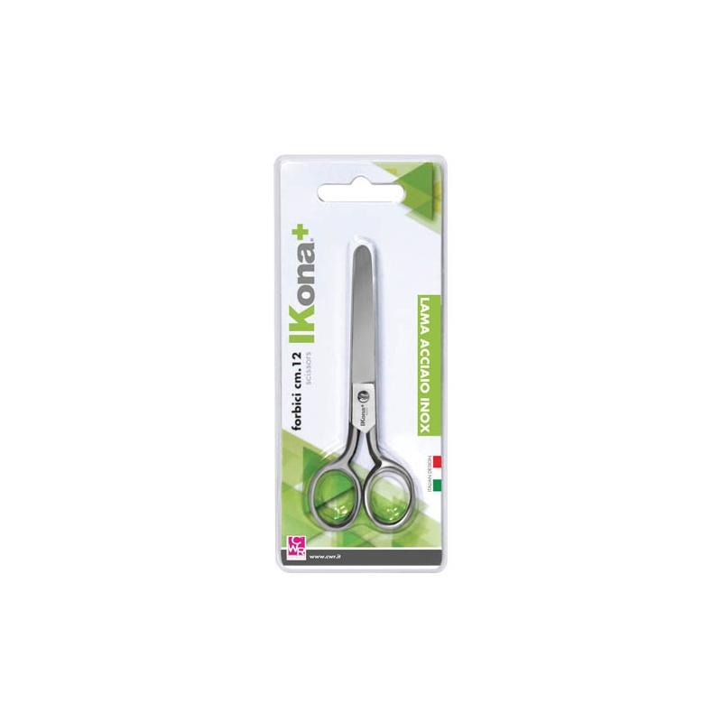 Ikona+ - forbici inox forgiato 15,5 cm punta tonda
