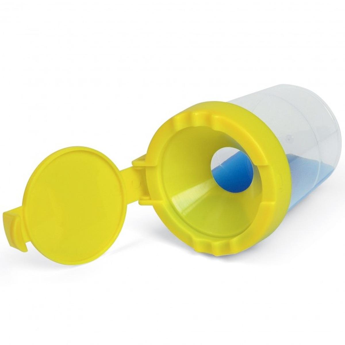 Lebez - bicchiere lavapennelli con coperchio doppia protezione