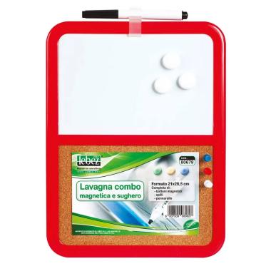 Lebez - lavagna combo magnetica e sughero - 21 x 28,5 cm