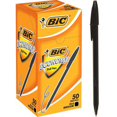 Bic economy - penna a sfera con cappuccio - punta 1.0 mm - tratto 0,40 mm -