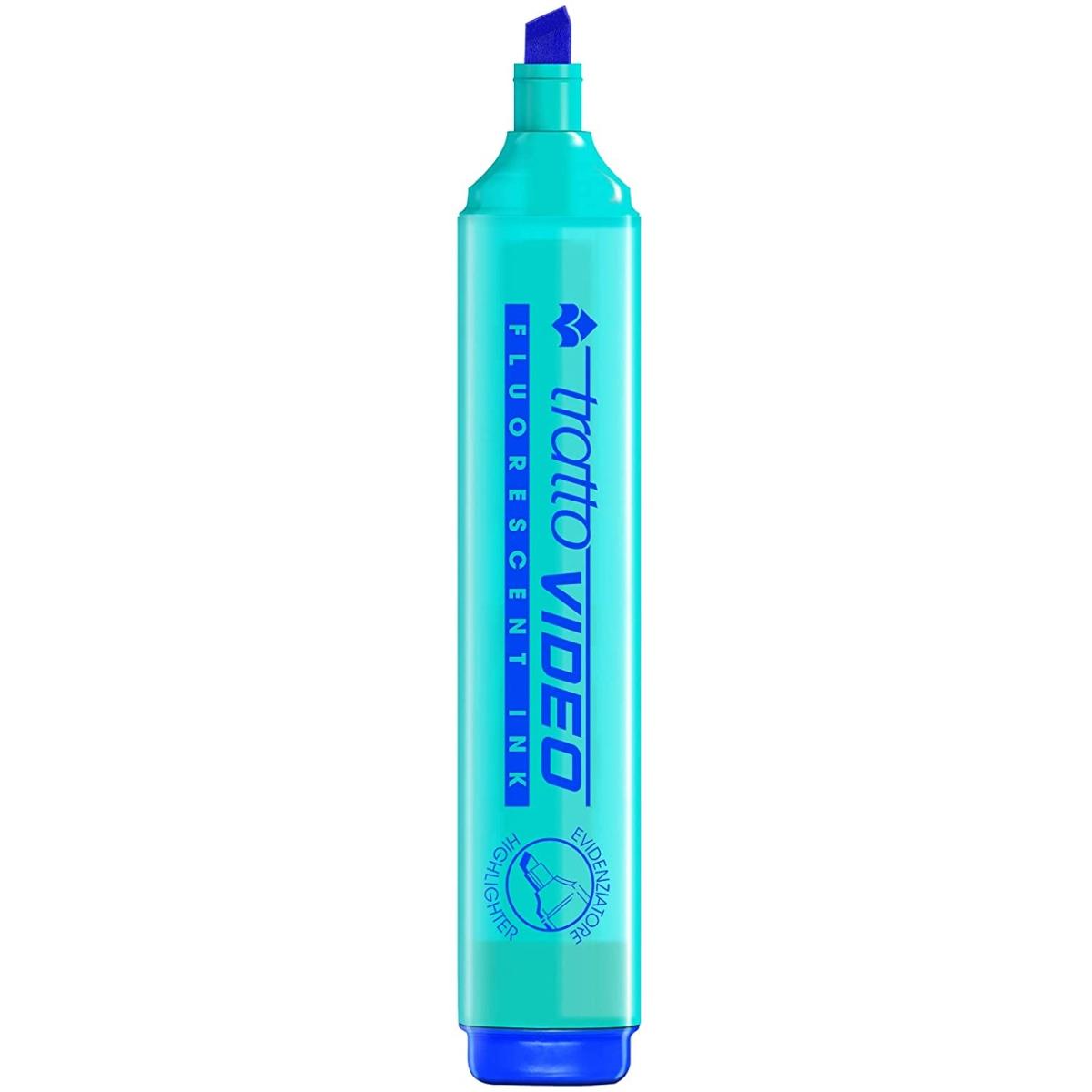 Tratto video evidenziatori - astuccio 8 pz - punta a scalpello