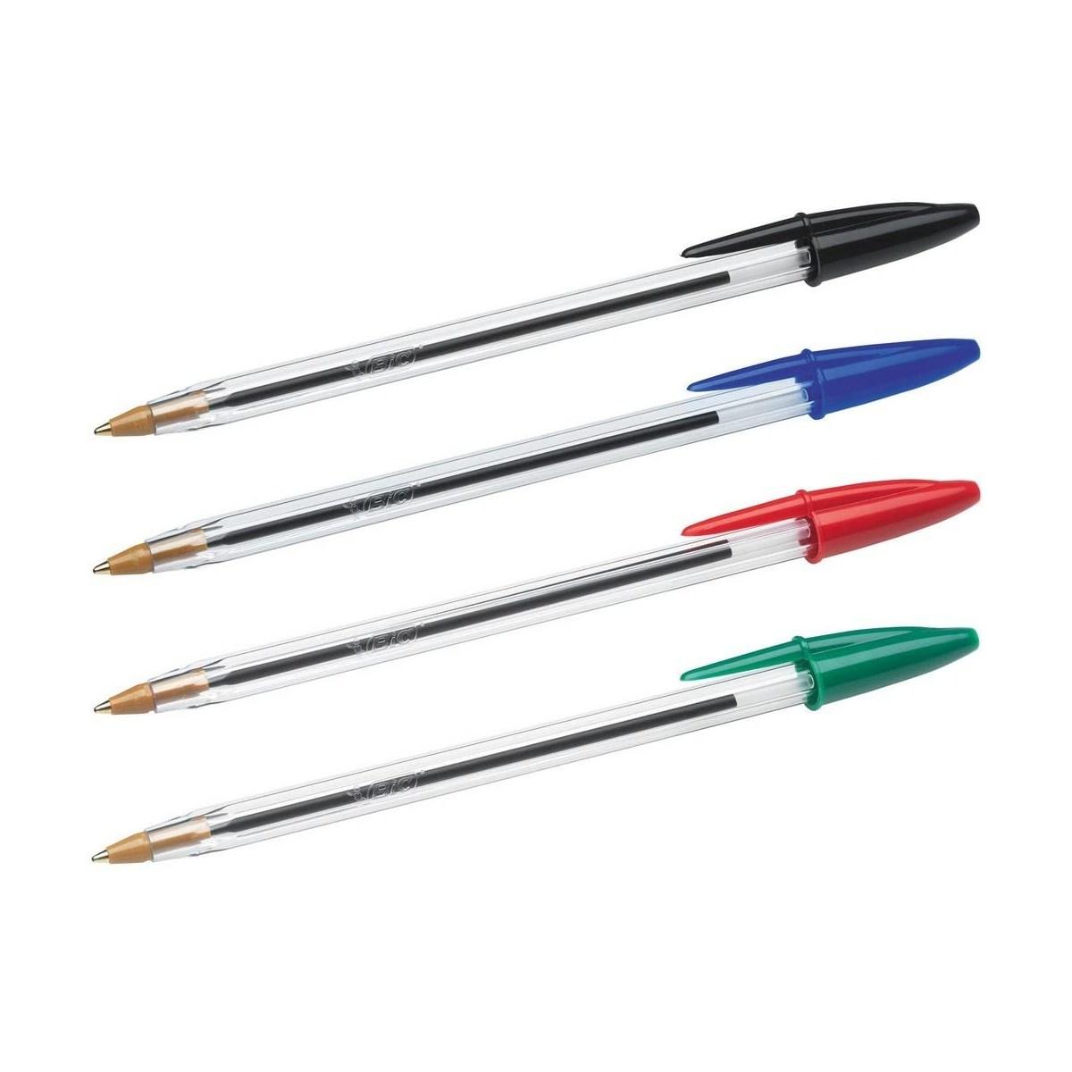 Bic cristal original - penna a sfera - punta 1,0mm - blister 4 pz
