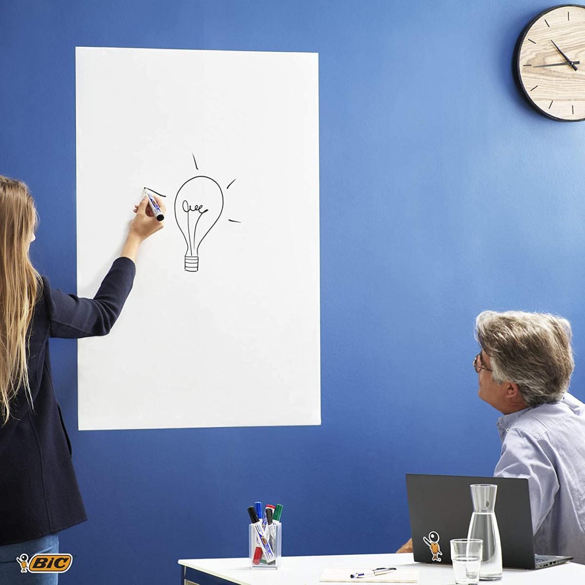 Bic velleda - roll 100 x 200 cm - foglio lavagna adesivo cancellabile a secco -